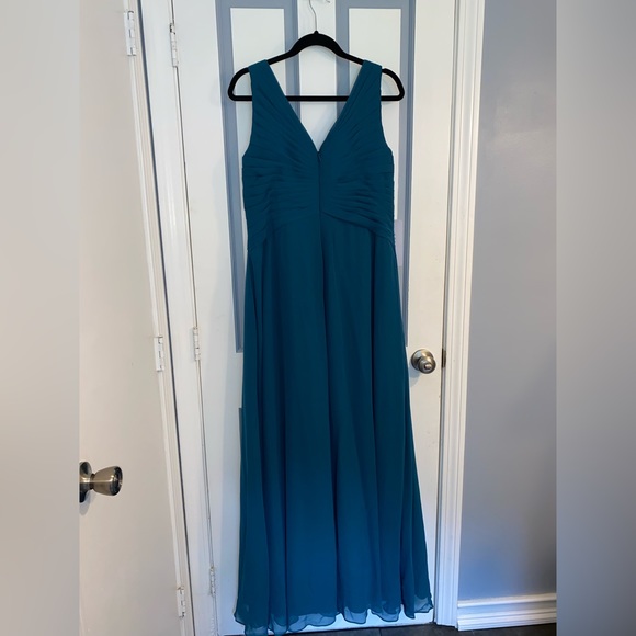 Azazie Flora Peacock Dress NWT Size 14 - Picture 2 of 5